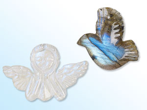 New Hand-Carved Gemstone Focals